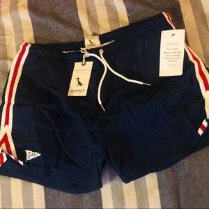 ☀️$125 NWT GANT Men’s Track Swim Shorts Trunks XXL